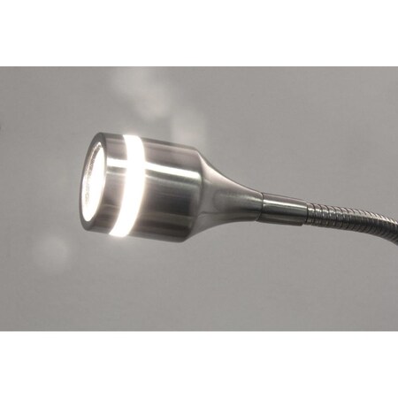 Brushed Steel Metal LED Clip Lamp9 X 4-13 X 9.5-14.5 In.